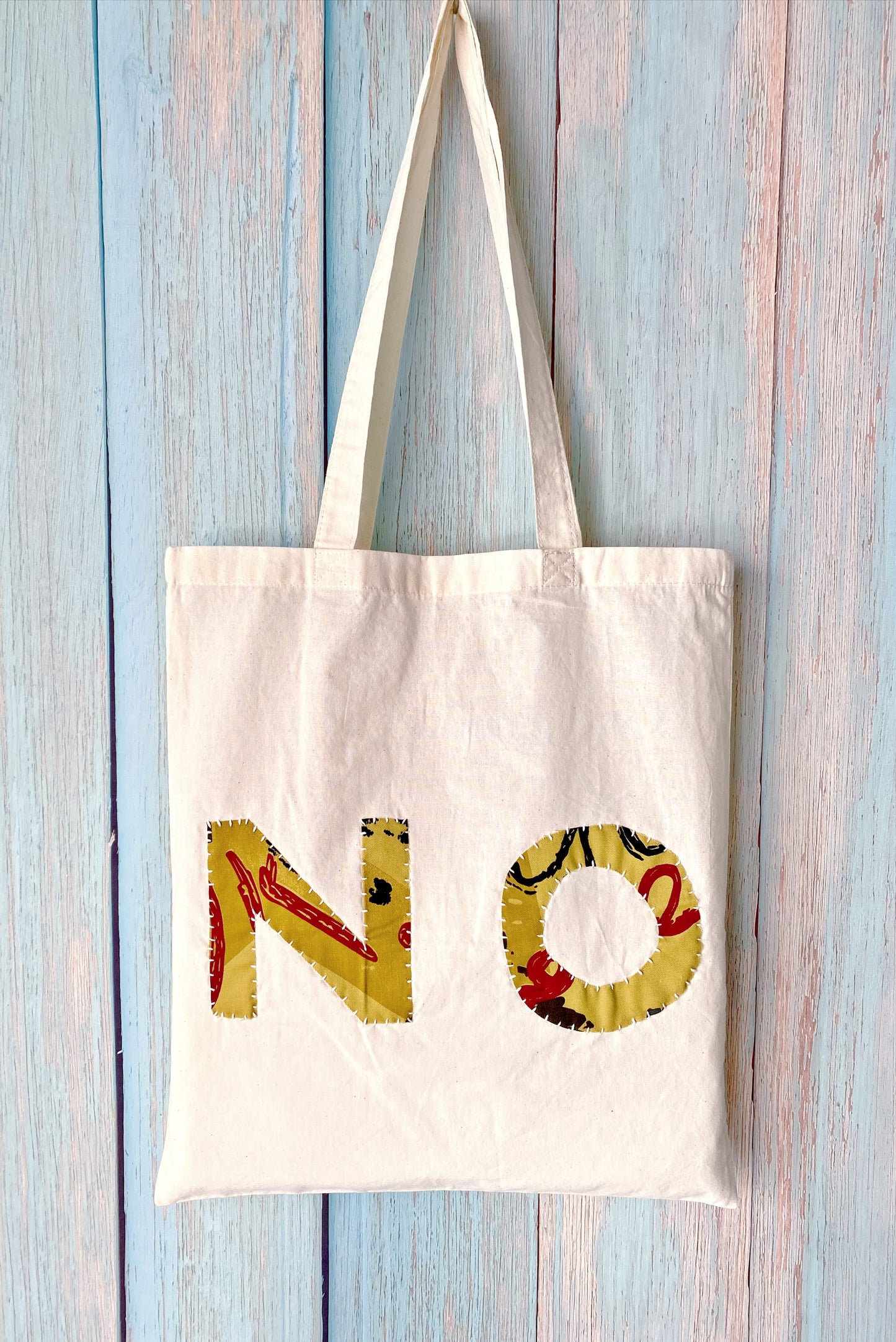 Timeless natural cotton bag, unique birthday present for creative people.