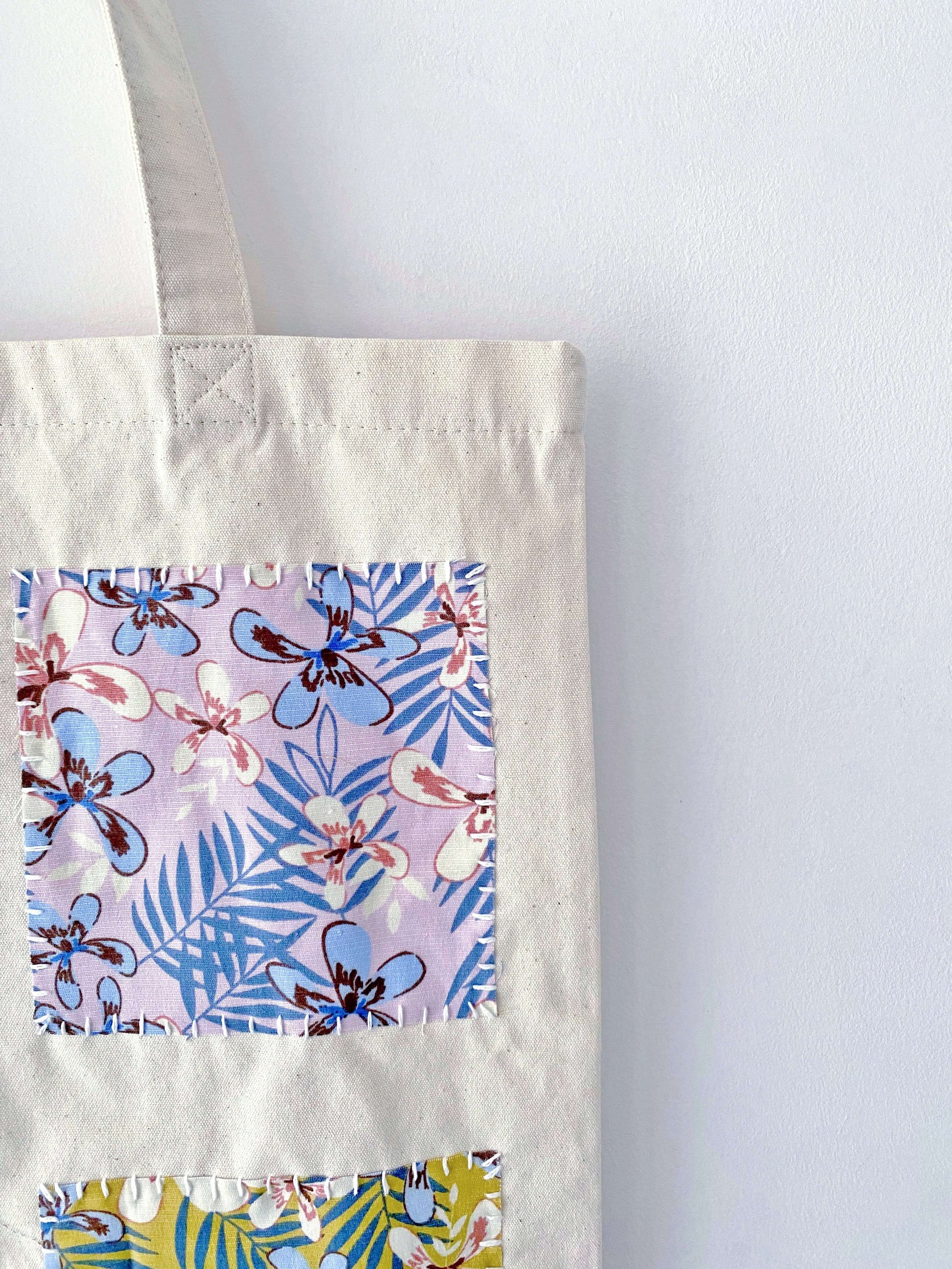 A reliable travel essential for a Mediterranean holiday—this oversized patchwork bag fits all the beach day basics while maintaining a sophisticated, artisanal look.