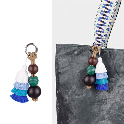 Beaded Fringe Bag Pendant