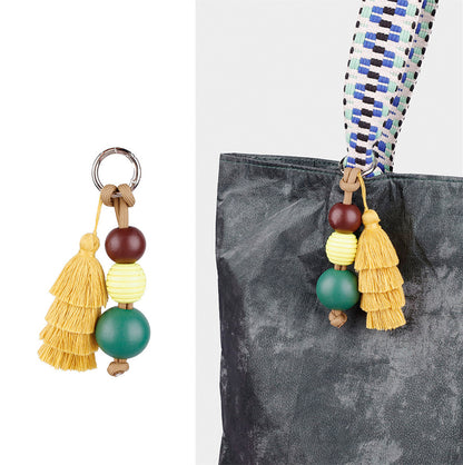 Beaded Fringe Bag Pendant