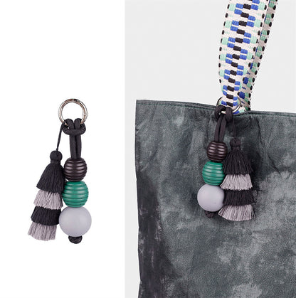 Beaded Fringe Bag Pendant