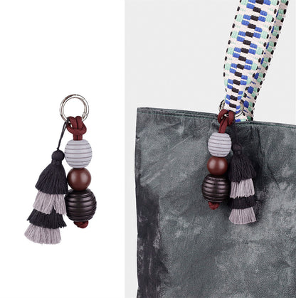 Beaded Fringe Bag Pendant