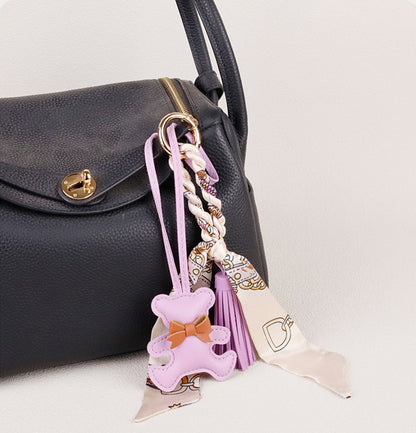 Unique birthday present for her featuring a custom bear bag accessory