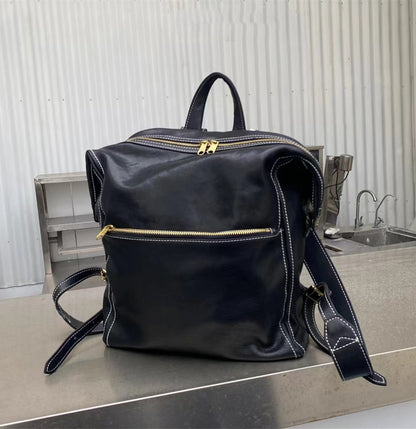 Women's Leather Backpack for Work, School, and Travel