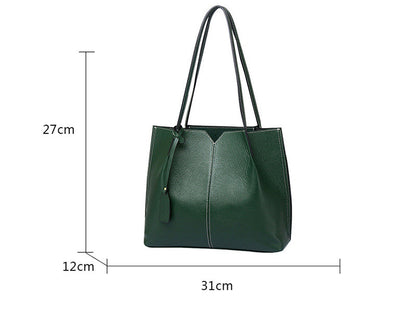 Versatile Leather Tote Bag for Modern Businesswomen woyaza