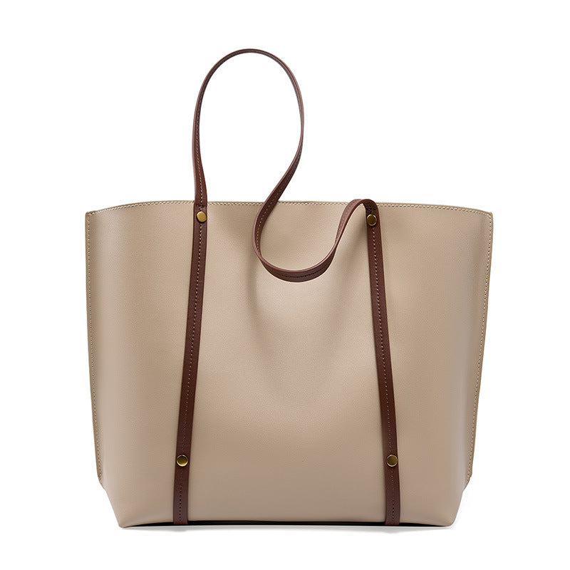 Functional Leather Tote for Daily Commute