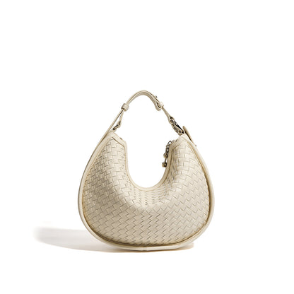 Sophisticated Handwoven Leather Tote Bag for Fashion-forward Women