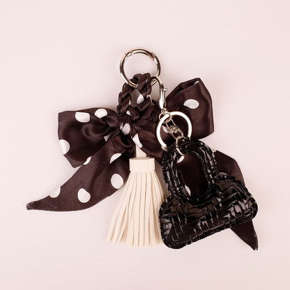 Handmade bow charm for women’s handbags