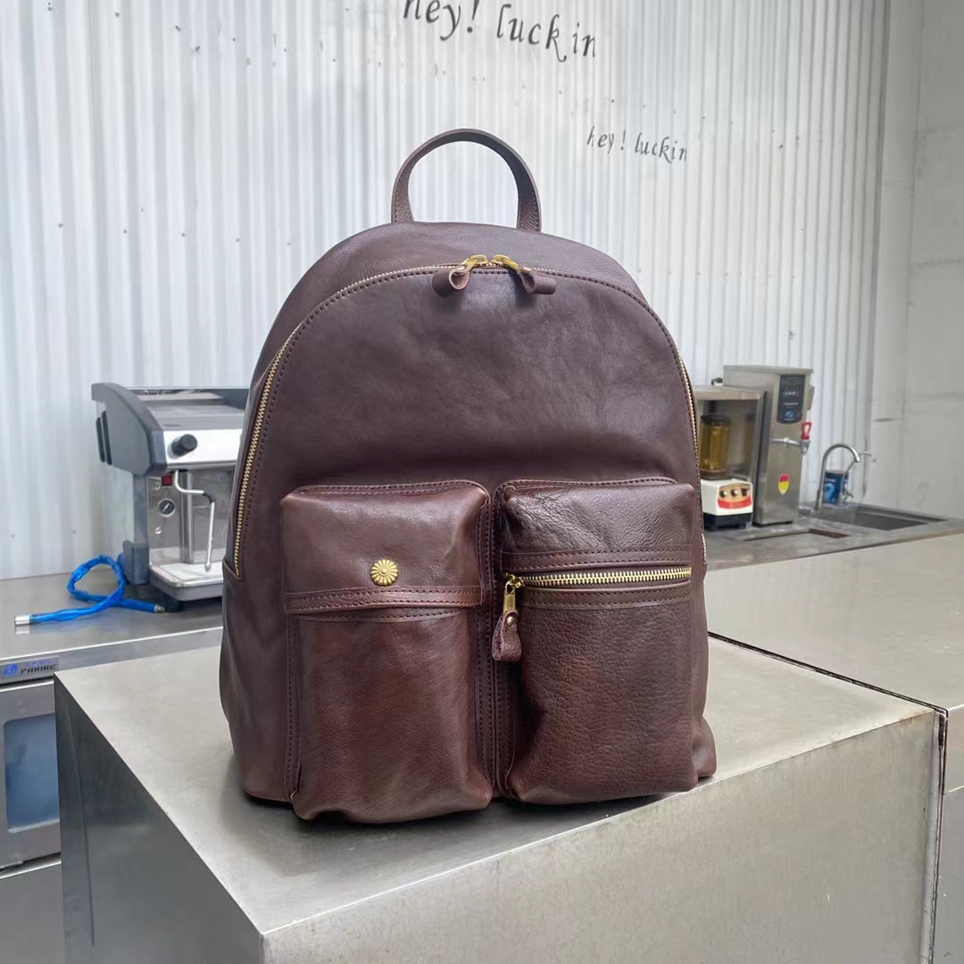 Premium Genuine Leather Backpack