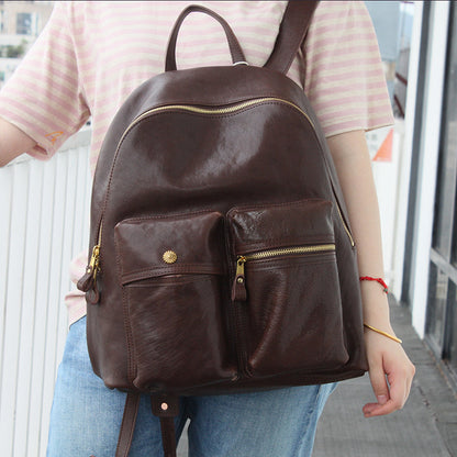 Eco-friendly Leather Backpack for Sustainable Travel