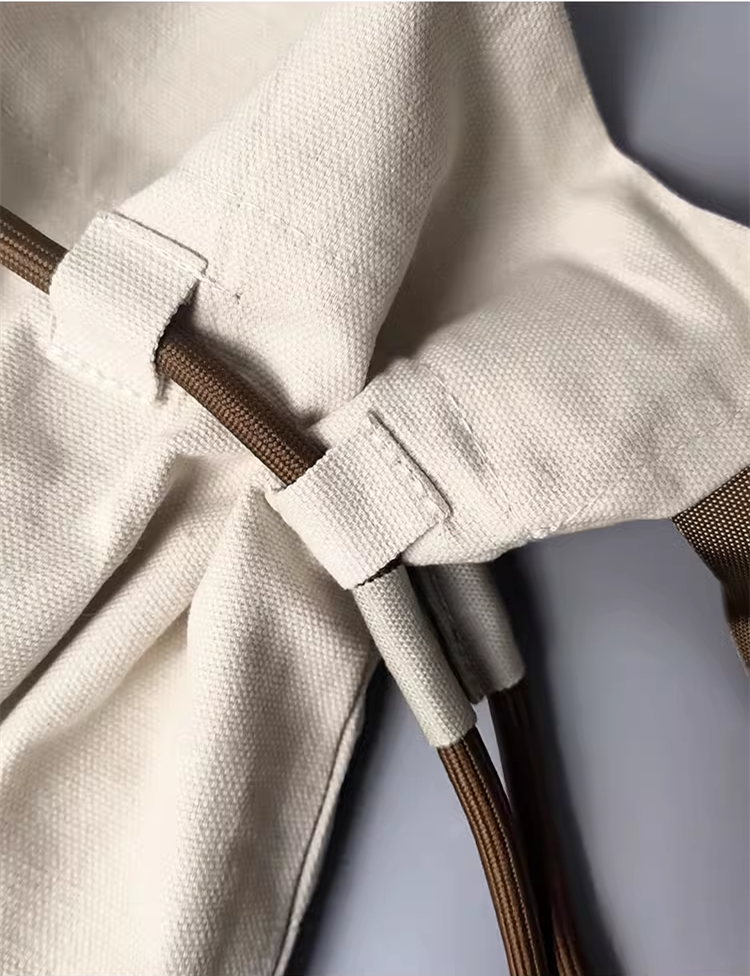 Sustainable backpack styled with casual fashion