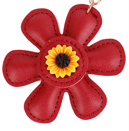 Cheerful sunflower hanging charm for tote bag lovers