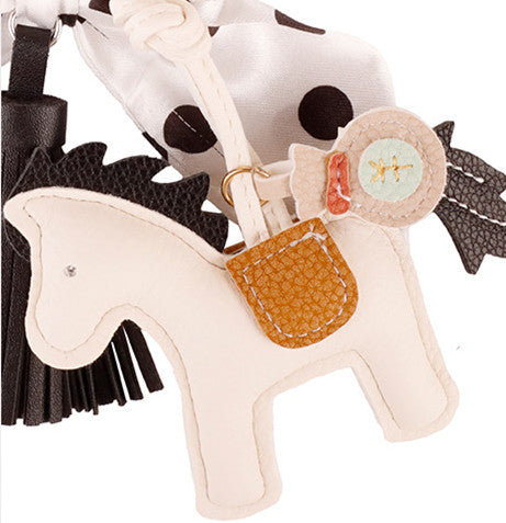 Vintage scarf bow charm for a handbag