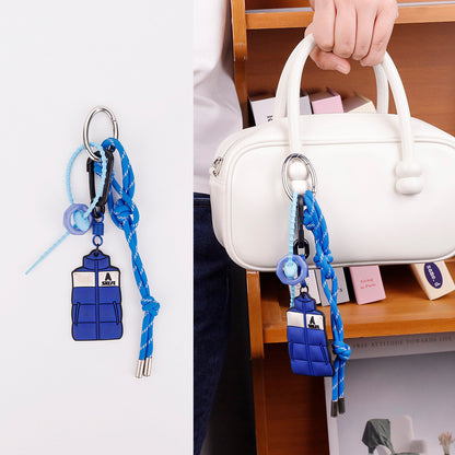 Sporty Woven Rope Bag Charm
