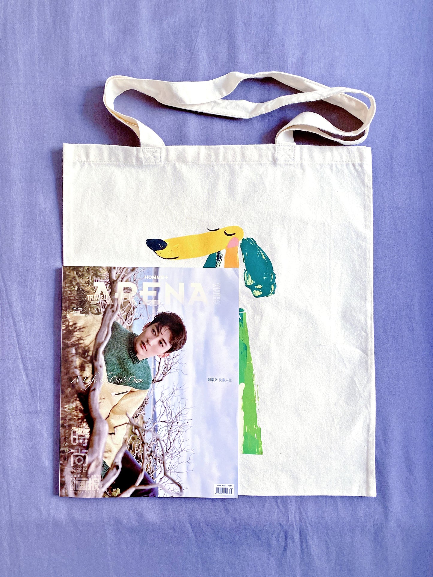 a spacious yet thin fabric bag that folds into nothing but carries everything you need