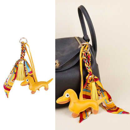 Unique gift idea for dog owners featuring a handcrafted sausage dog charm