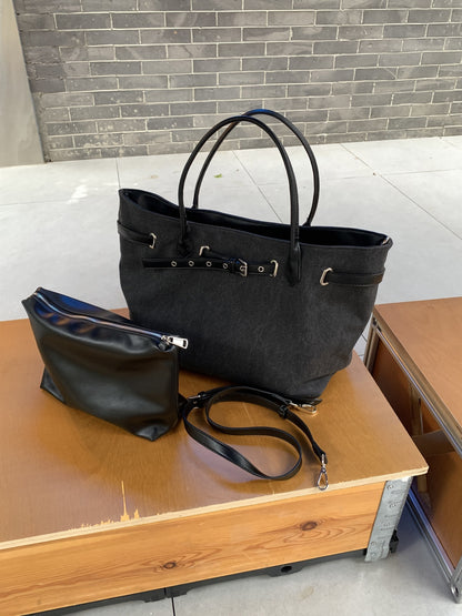 Soft canvas tote bag for comfortable shoulder carrying