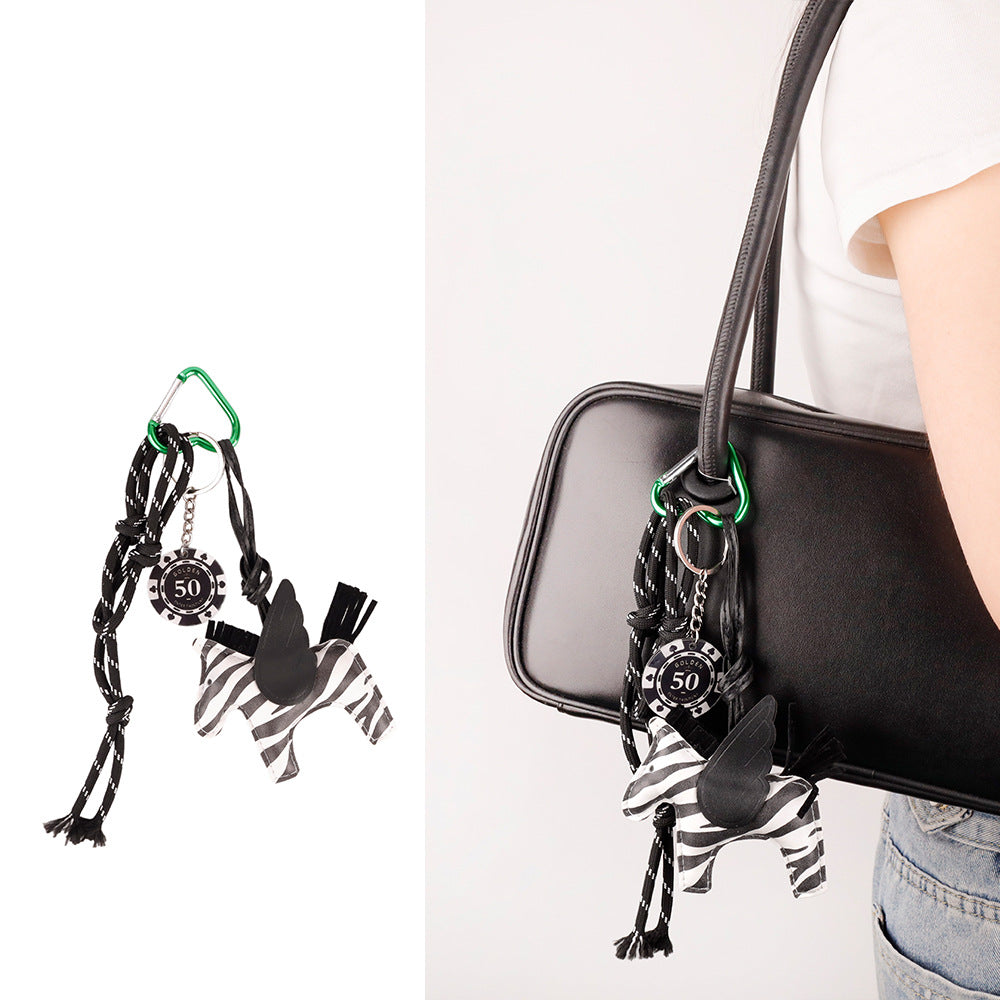 Unique handmade charm for bags, zippers and keys