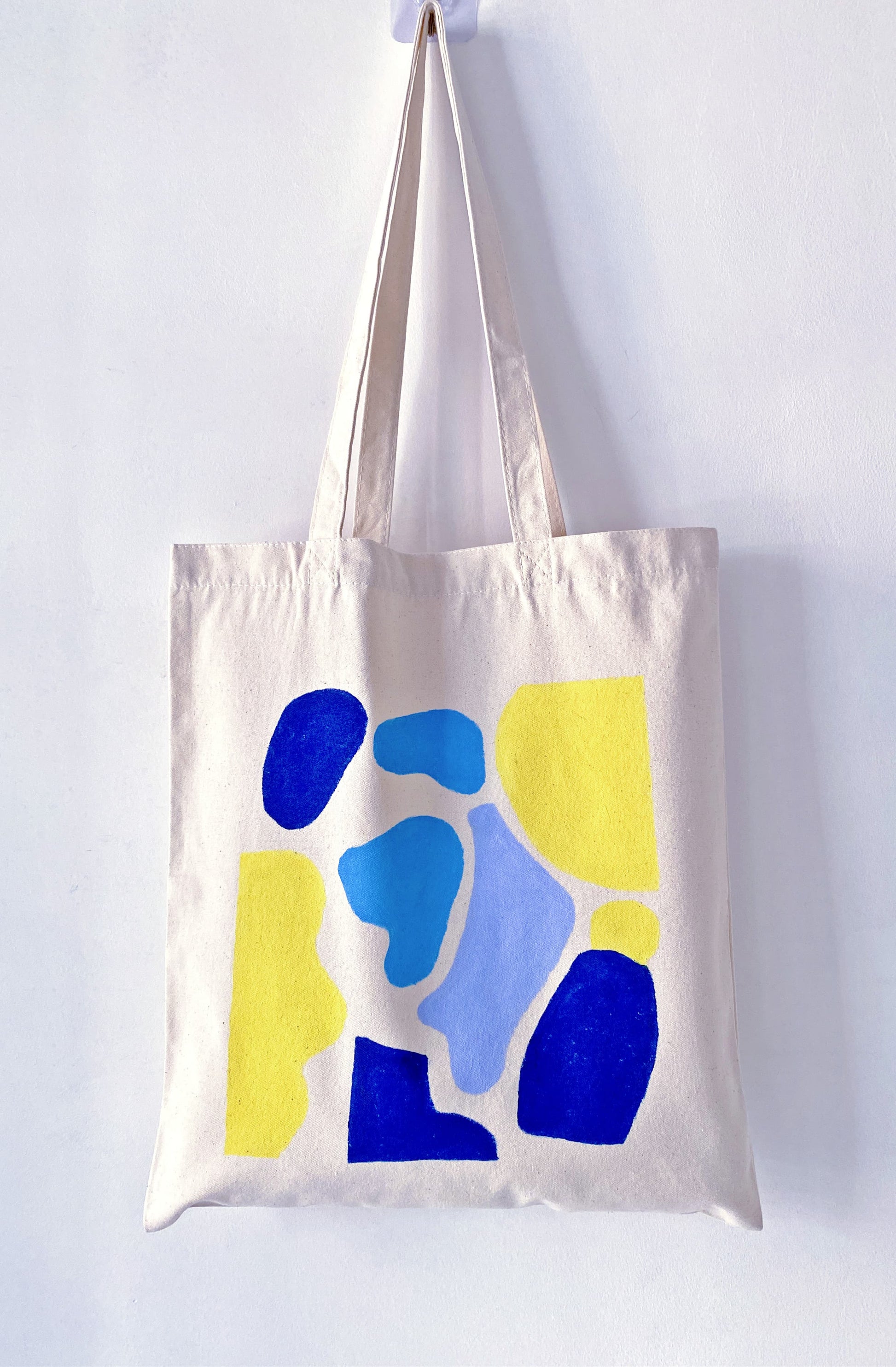 daily carry tote bag crafted from durable cotton canvas with personal artwork