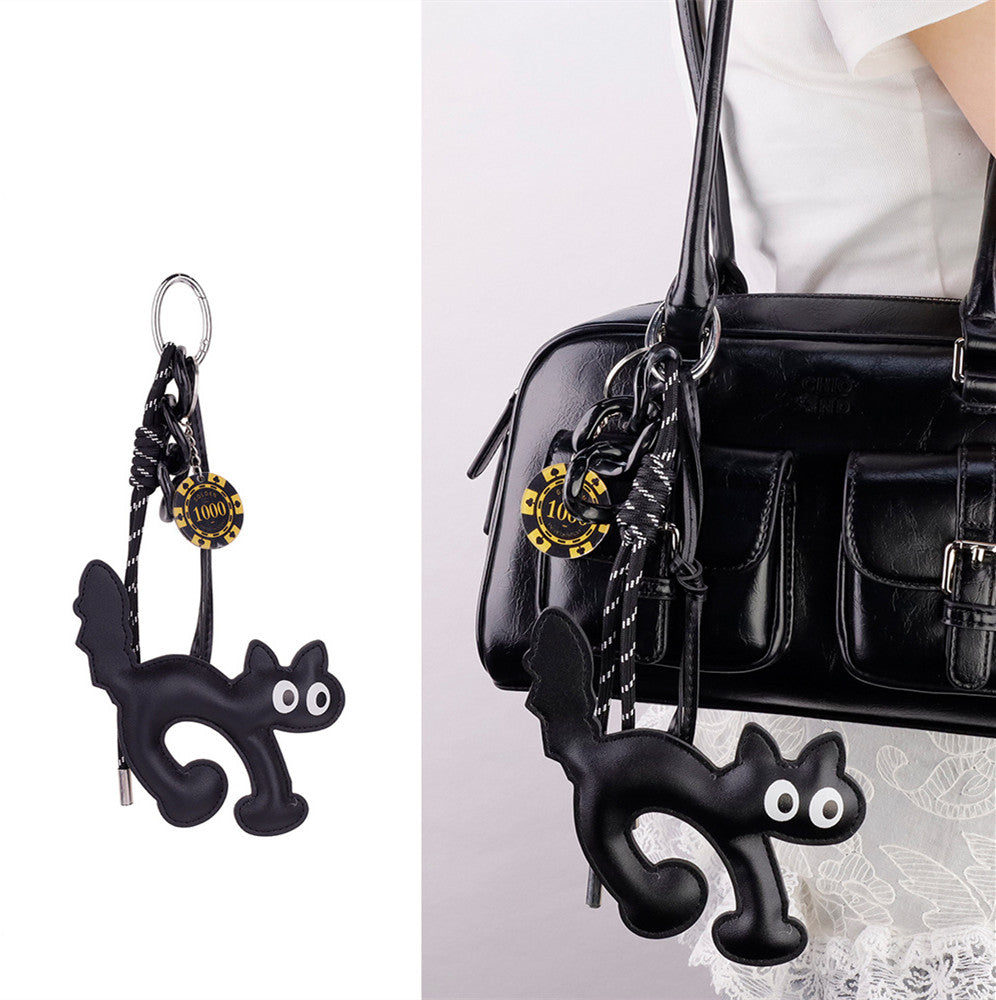 Creative kitty bag accessory designed as a gift for cat lovers