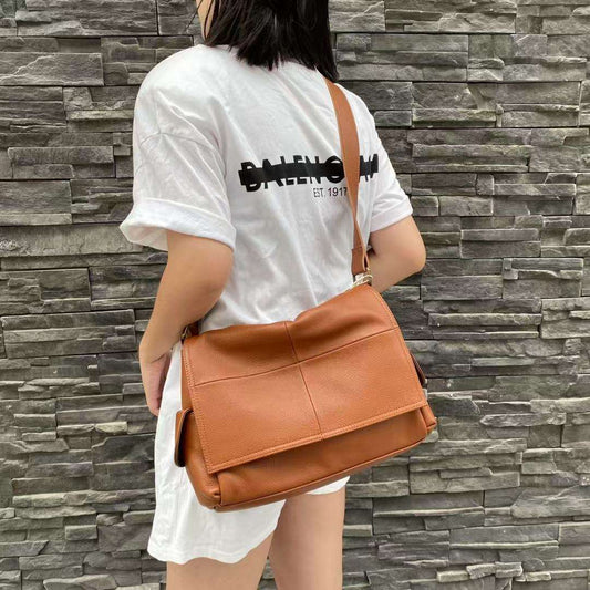 soft flap shoulder bag