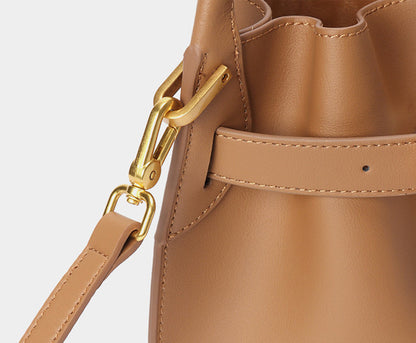 Fashion Design Leather Bucket Bag