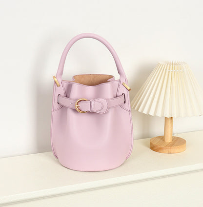 Fashion Design Leather Bucket Bag