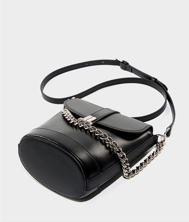 Distinctive Genuine Leather Crossbody Bag with Adjustable Options