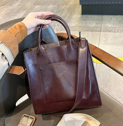 Elegant Genuine Leather Ladies Crossbody Bag woyaza