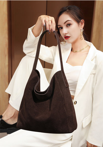 Genuine Leather Work Tote Bag for Women with Comfortable Shoulder Straps