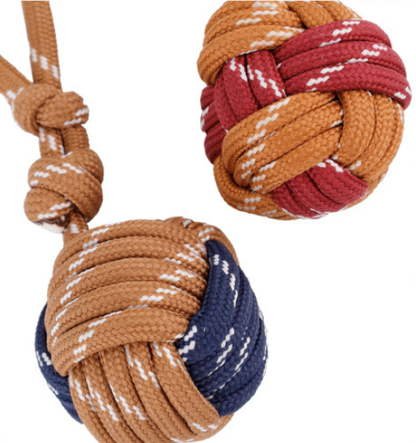 Colorful woven hanging accessory for a phone or handbag