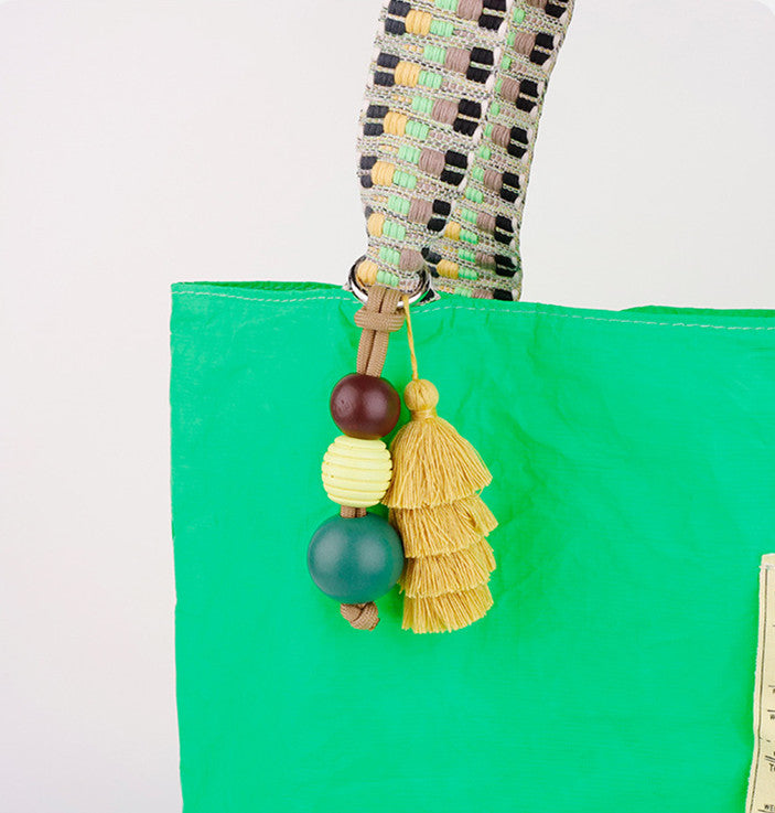 Beaded Fringe Bag Pendant