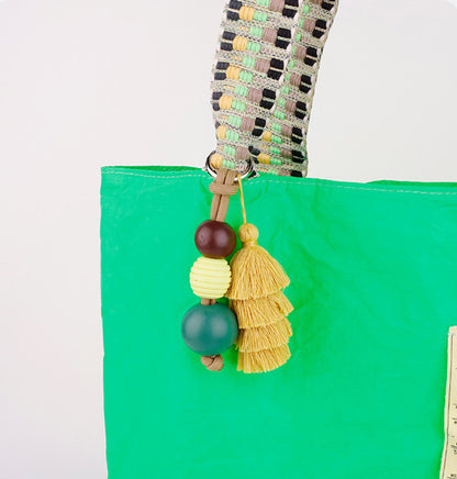 Beaded Fringe Bag Pendant