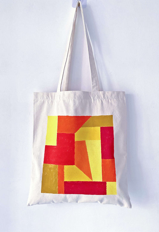 Hand-Painted Canvas Tote for Daily Essentials