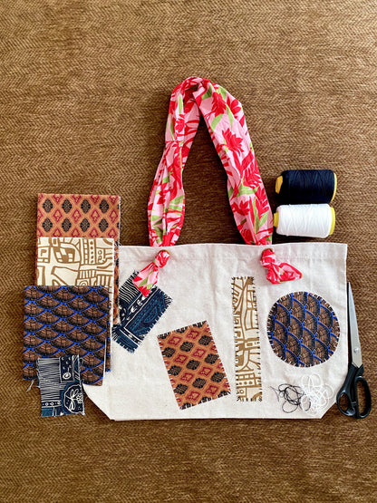 Cotton tote bag presented as a birthday gift for a close friend
