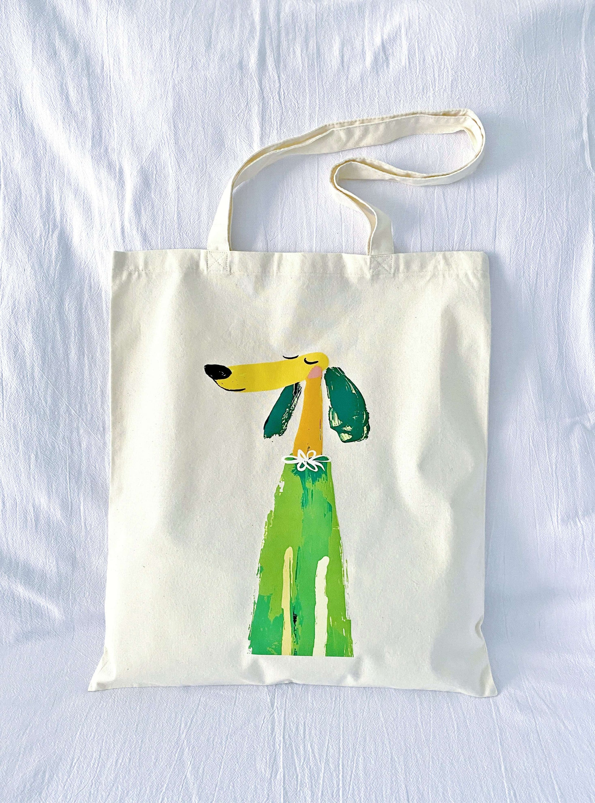 Large cotton bag for farmers market shopping in Berlin