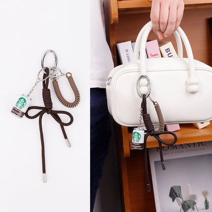 Handmade charm for adding character to a plain handbag