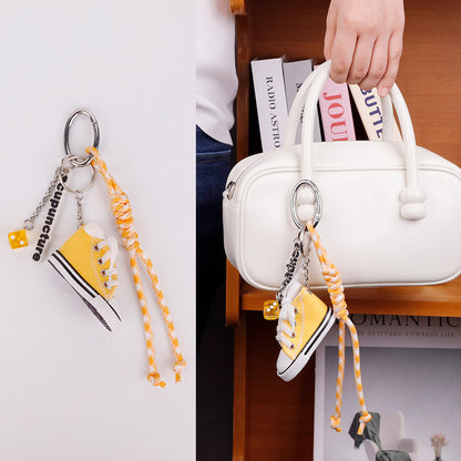 Unique yellow gift bag accessory designed for dynamic urban fashion lovers