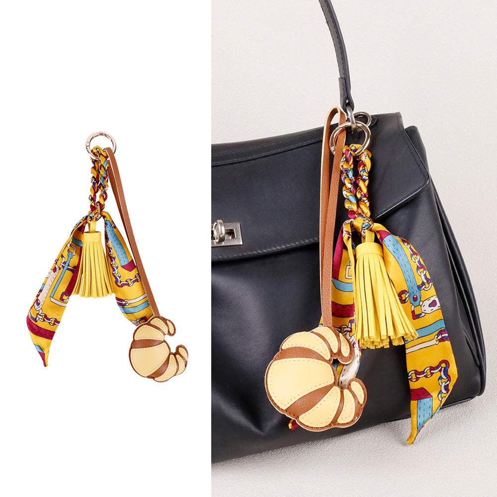 Fashionable bag decoration for a tote or compact purse
