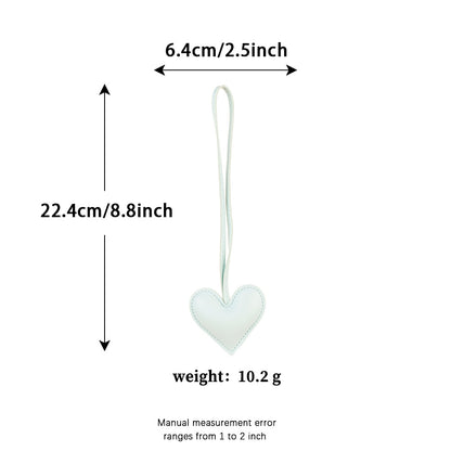 Heart pendant with tassel for tote handles