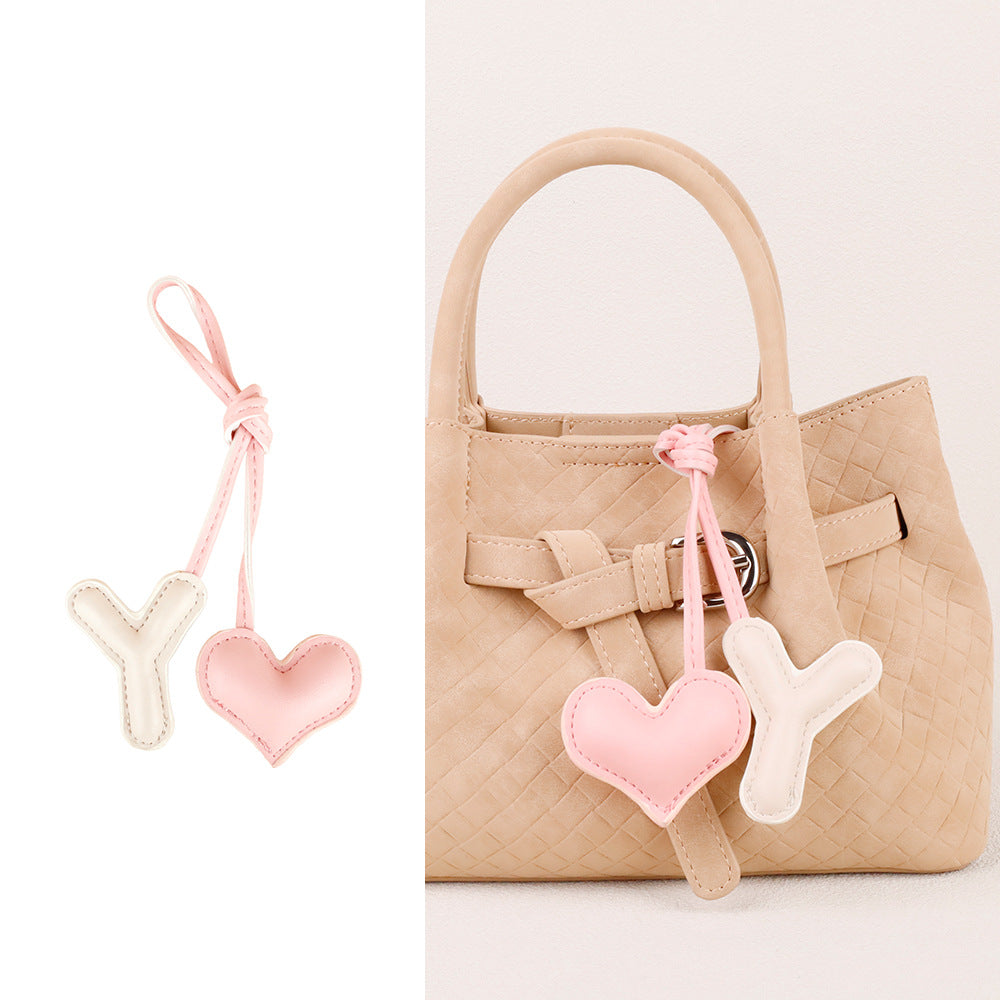 Small handmade heart accessory with soft filling