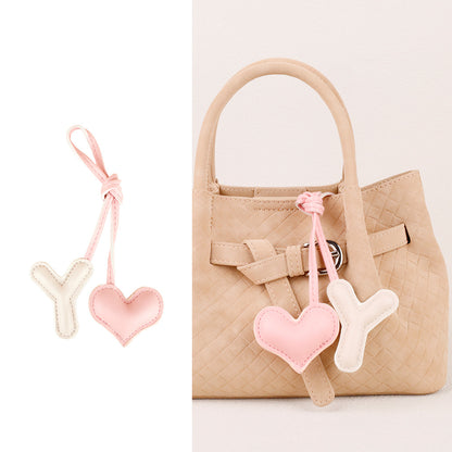 Small handmade heart accessory with soft filling