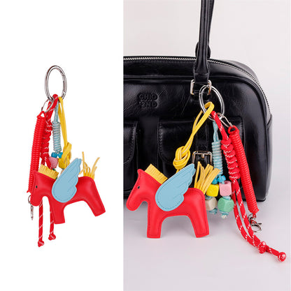 Bright pony bag decoration styled for everyday summer outings