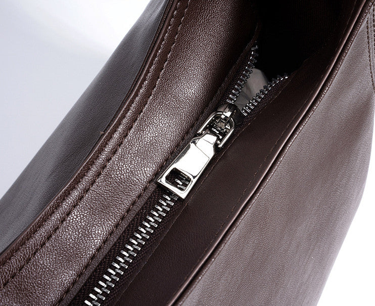 casual leather bag for daily errands