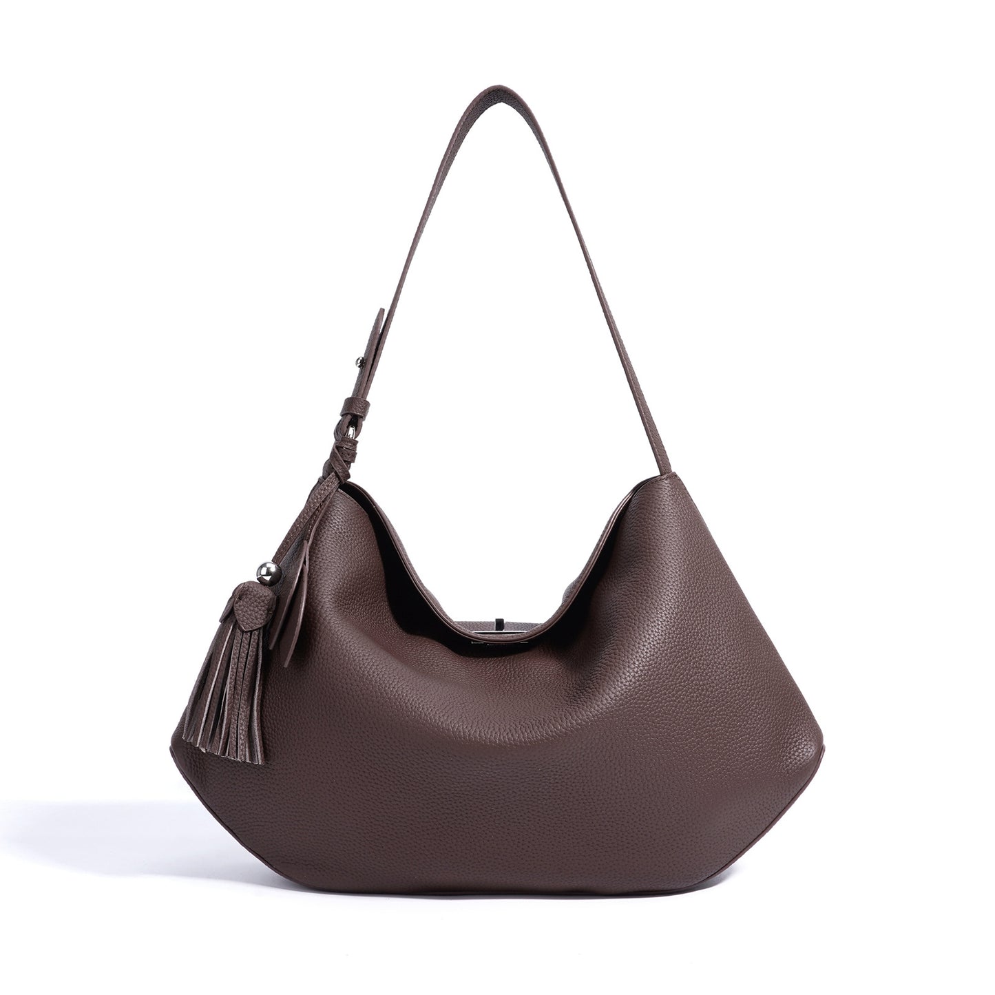 elegant soft texture leather handbag