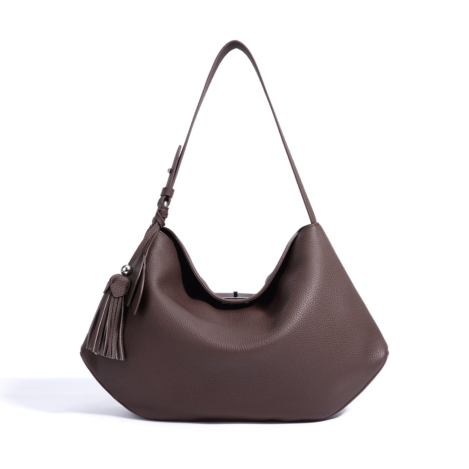 elegant soft texture leather handbag