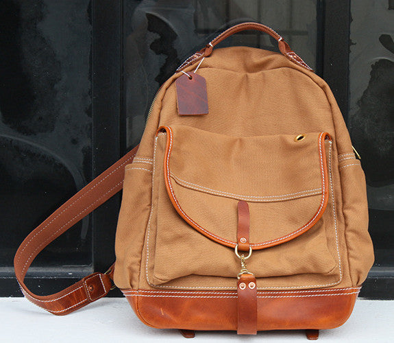 Affordable Vintage Canvas Backpack for Everyday Carry