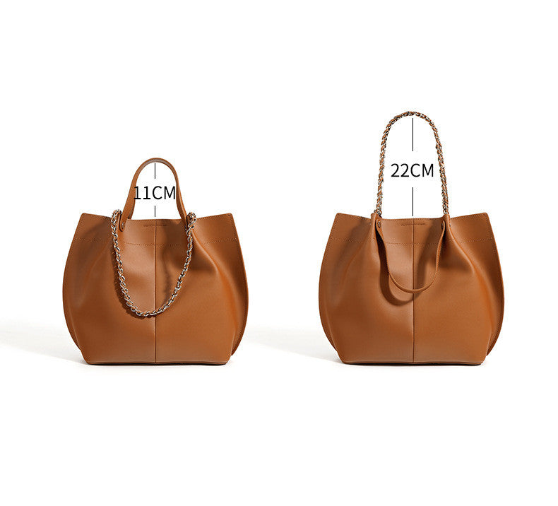 Trendsetting Women's Genuine Leather Tote Bag woyaza