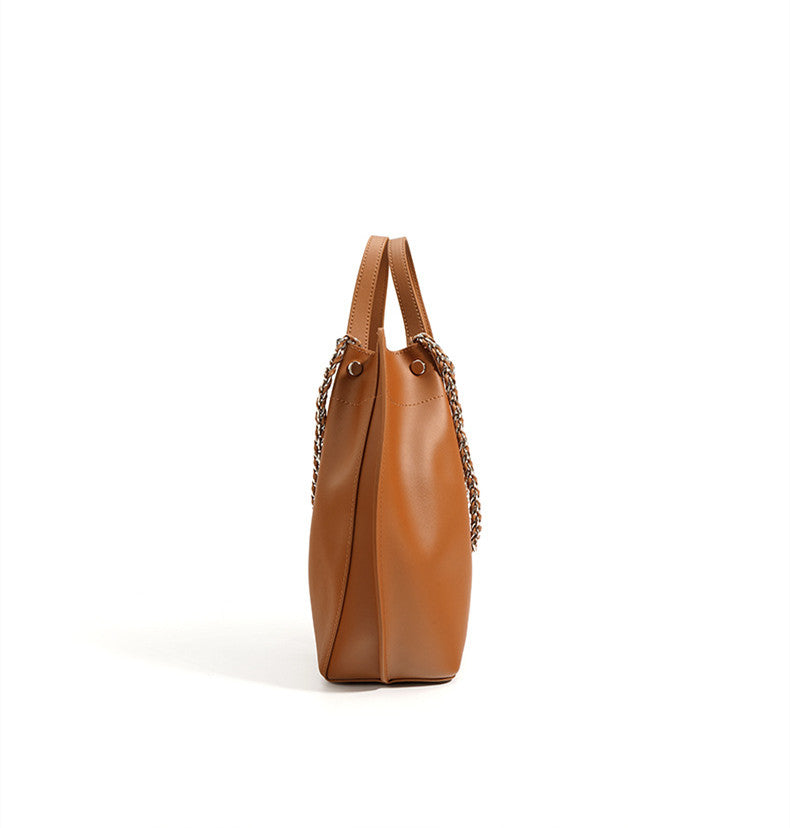 Deluxe Women's Genuine Leather Handbag for Work woyaza