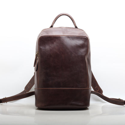 Versatile Genuine Leather Women's Backpack Woyaza